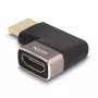 DeLOCK HDMI-adapter isane-emane 90° paremale nurga all 8K 60 Hz hall metallist