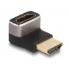 DeLOCK HDMI-adapter isane > emane 90° allapoole nurga all 8K 60 Hz hall metall