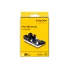 DeLOCK USB 2.0 pin header isane jaotur 2 porti must sinine