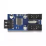 DeLOCK USB 2.0 pin header isane jaotur 2 porti must sinine