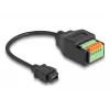 DeLOCK USB 2.0 kaabel Mini-B emane klemmiploki adapter 15 cm