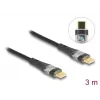 DeLOCK USB 2.0 andme- ja kiirlaadimiskaabel 3 m 100 W