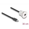 USB-kaabel DeLOCK 88186 0,3 m Mini-USB B Must Hõbedane