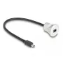 USB-kaabel DeLOCK 88186 0,3 m Mini-USB B Must Hõbedane