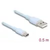 USB-kaabel DeLOCK 81221 USB 2.0 0,5 m USB A USB C sinine
