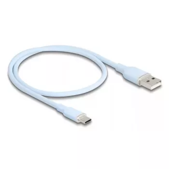 USB-kaabel DeLOCK 81221 USB 2.0 0,5 m USB A USB C sinine