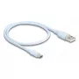 USB-kaabel DeLOCK 81221 USB 2.0 0,5 m USB A USB C sinine