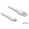 DeLOCK USB-kaabel USB 2.0 2,5 m USB A USB C sinine