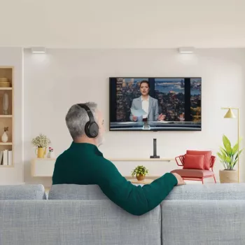 Hama 00221848 kõrvaklapid/peakomplekt Juhtmega ühendatud ja juhtmevaba Peakomplekti riba TV Bluetooth Must
