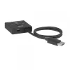 DisplayPort 2‑in‑1 kahesuunaline lüliti CLUB3D CSV-1009 — 2x DisplayPort väljundit, 8K@60Hz, must