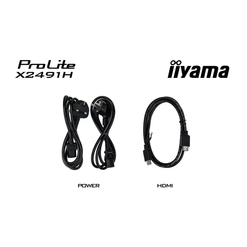 Arvutimonitor IIYAMA ProLite X2491H-B1 23,8 tolli (60,5 cm) IPS LCD Full HD 1920×1080 Matt Must, VESA