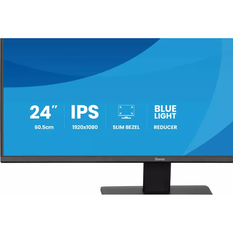 Arvutimonitor IIYAMA ProLite X2491H-B1 23,8 tolli (60,5 cm) IPS LCD Full HD 1920×1080 Matt Must, VESA