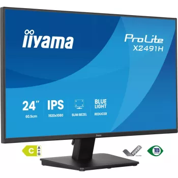 Arvutimonitor IIYAMA ProLite X2491H-B1 23,8 tolli (60,5 cm) IPS LCD Full HD 1920×1080 Matt Must, VESA