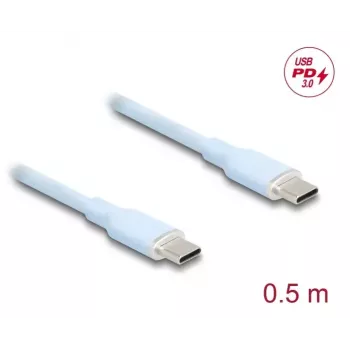 USB-kaabel DeLOCK 81233 USB 2.0 0,5 m USB C sinine
