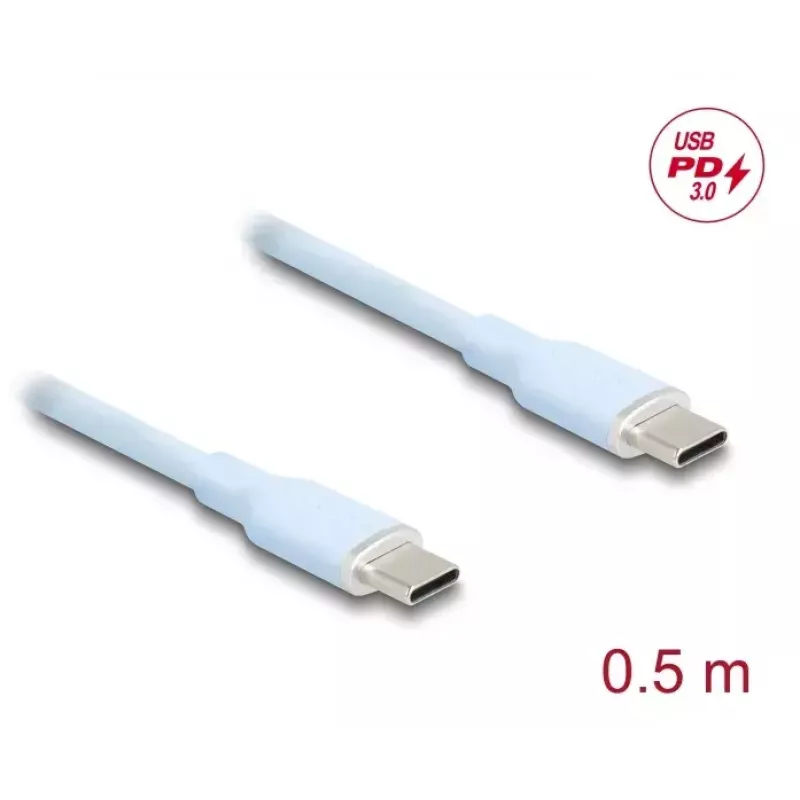 USB-kaabel DeLOCK 81233 USB 2.0 0,5 m USB C sinine