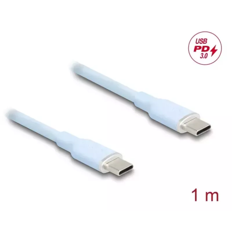 USB-kaabel DeLOCK 81234 USB 2.0 1m USB C sinine