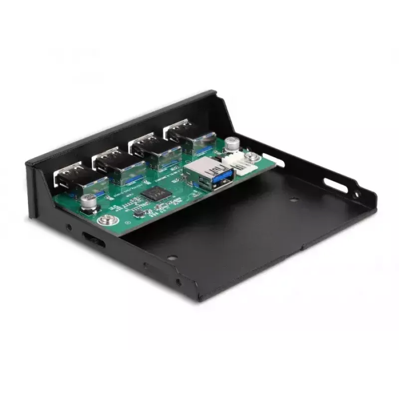 DeLOCK 3,5-tolline sisemine USB 3.2 Gen 1 jaotur, 4 porti, must