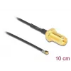 Koaksiaalkaabel DeLOCK 12654 0,1 m RP-SMA MHF 4L LK Must