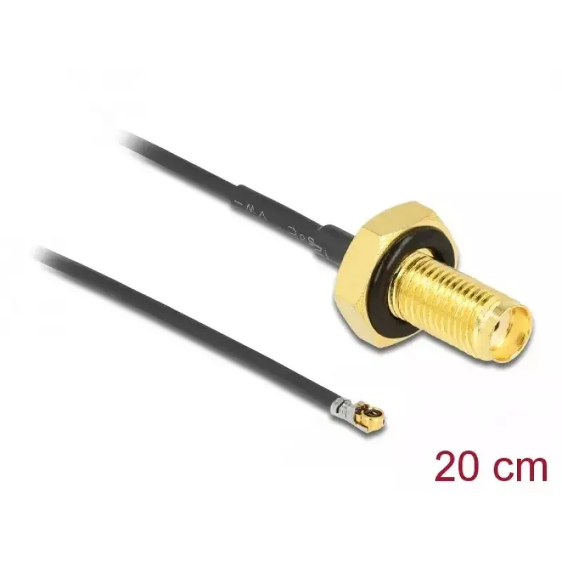 Koaksiaalkaabel DeLOCK 12663 0,2 m SMA MHF 4L LK Must