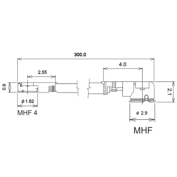 Koaksiaalkaabel DeLOCK 89649 0,3 m MHF I-PEX - MHF IV HSC MXHP32