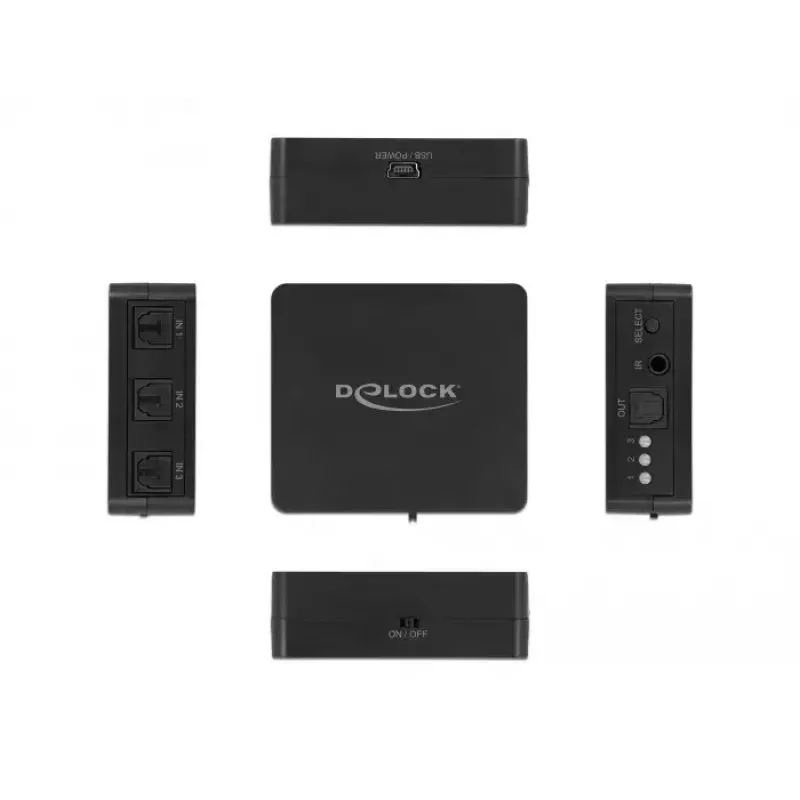 S/PDIF TOSLINK lüliti DeLOCK 63395