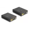 KVM pikendaja DELOCK 65957 — HDMI ja USB saatja ja vastuvõtja, juhtmega, kuni 70 m, 18 Gbit/s, 600 MHz, must