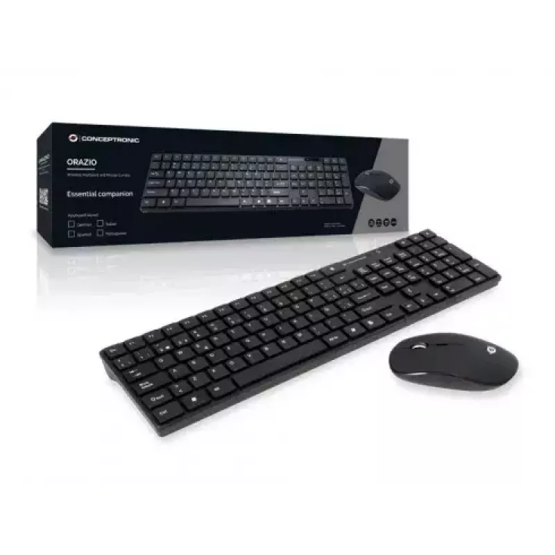 Juhtmevaba klaviatuuri ja hiire komplekt Conceptronic Orazio ORAZIO01ES