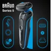 Braun Series 5 51-B1820s Fooliumpardel Must, Sinine