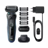 Braun Series 5 51-B1820s Fooliumpardel Must, Sinine