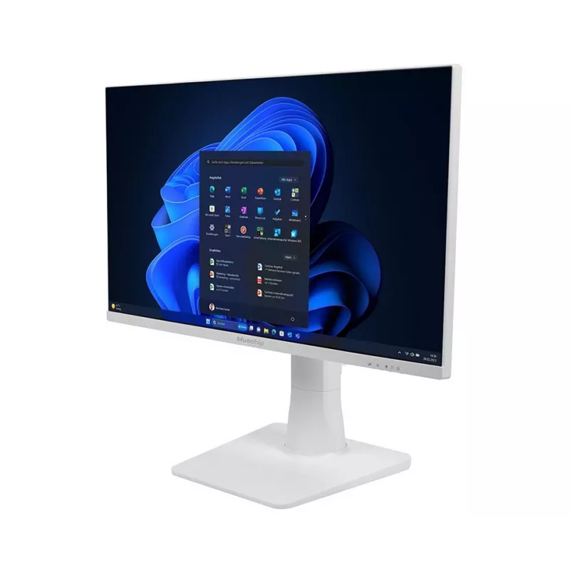 bluechip BUSINESSline AIO2350 *Valge* Intel® Core™ i5 protsessor 14400 / kuni 4,70 GHz, Windows 11 Pro, 23,8-tolline LED IPS, 16 GB DDR4, 500 GB NVMe SSD, Intel® Wi-Fi 6 AX201, Bluetooth 5, Gigabit Ethernet, Intel® UHD graafika