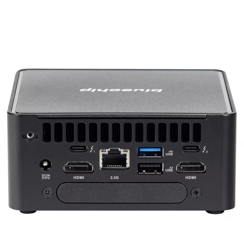 bluechip BUSINESSline M1435 Intel Core 3 100U 8 GB DDR5-SDRAM 500 GB SSD Windows 11 Pro miniarvuti Must