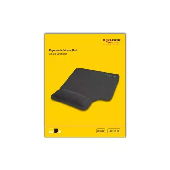 DeLOCK Ergonomic hiir Pad with Gel Wrist Rest left-hander Must