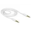Audio kaabel DeLOCK 83440 1m 3.5mm Valge