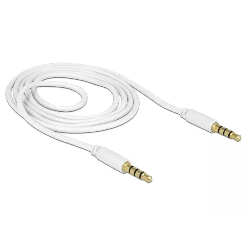 Audio kaabel DeLOCK 83440 1m 3.5mm Valge