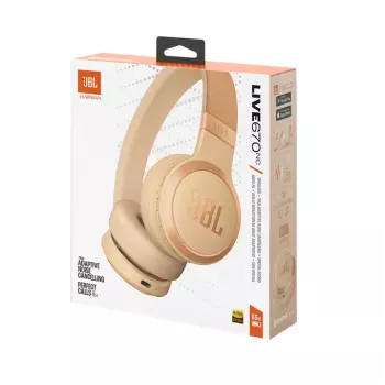 JBL Live 670NC peakomplekt Juhtmevaba Peapael Kõned/muusika Bluetooth Liiv