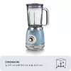 Ariete 583, Vintage Blender 1,5 L klaaskannuga, 4 roostevaba terasest tera, 4 kiirust + impulss, 1000 W, sinine