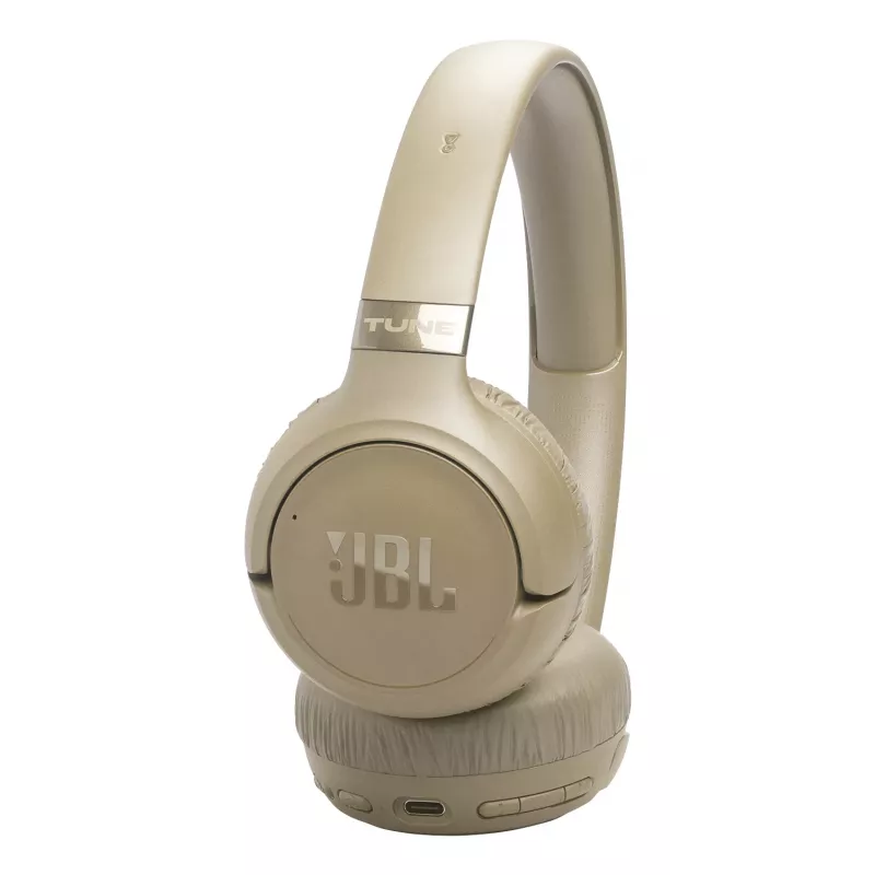 Kõrvaklapid JBL Tune 680NC, juhtmega ja juhtmevaba (Bluetooth, USB-C), supra-auraalne, peakinnitusega, beež, 20–20000 Hz, 161 g