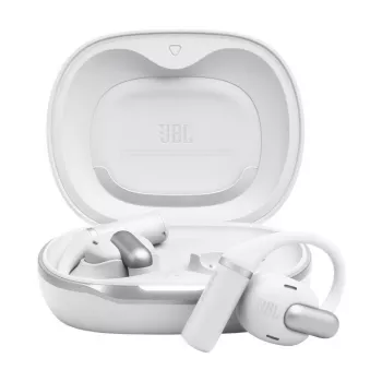 Peakomplekt JBL Sense Pro TWS kõrvakonksuga, kõnedele ja muusikale, 20–40000 Hz, USB-C laadimisalus, Valge