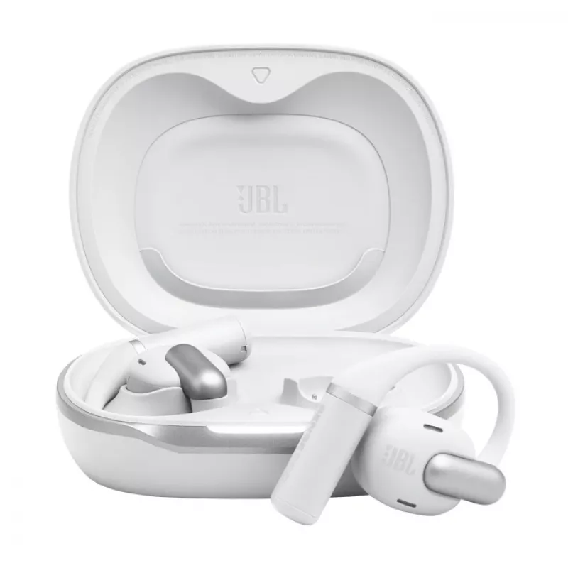 Peakomplekt JBL Sense Pro TWS kõrvakonksuga, kõnedele ja muusikale, 20–40000 Hz, USB-C laadimisalus, Valge