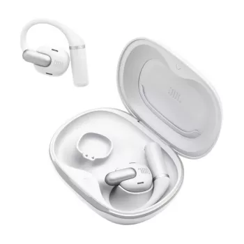 Peakomplekt JBL Sense Pro TWS kõrvakonksuga, kõnedele ja muusikale, 20–40000 Hz, USB-C laadimisalus, Valge