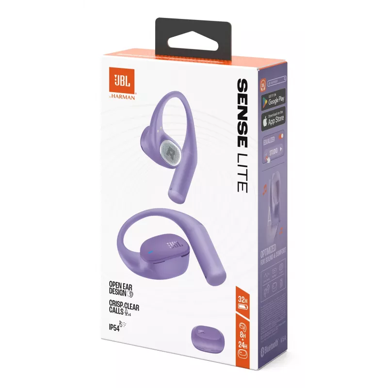 JBL Sense Lite peakomplekt juhtmevaba kõrvakinnitus muusika Bluetooth lilla