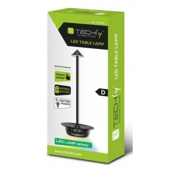Techly I-LAMP-TABLE3 laualamp SMD LED-moodul 1 W SMD LED D must