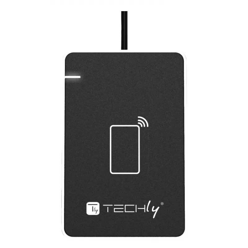 Techly I-CARD CAM-CIE RFID-luger, USB, must, hõbe