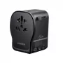 Vahelduvvoolu sisemobiilseadme laadija UGREEN 55001 — 2× USB-C, 100–240V, kiirlaadimine, must/hall
