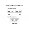 EQUIP 2‑Port 20W GaN õhuke USB PD Charger — USB‑C x1, USB‑A x1, Input 100–240V, Max Output 12V, Valge