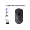 EQUIP mõlemakäeline 6 nupuga kaherežiimiline juhtmevaba hiir, optiline 1600 DPI, RF + Bluetooth, must