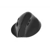 EQUIP ergonoomiline paremakäeline vertikaalne juhtmevaba hiir 1600 DPI, RF juhtmevaba + Bluetooth, taaslaetav, 6 nuppu, must