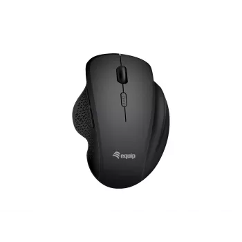 EQUIP 6 nupuga kaherežiimiline laetav juhtmevaba hiir — paremakäeline, optiline 1600 DPI, RF juhtmevaba + Bluetooth, must