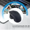 EQUIP 6 nupuga kaherežiimiline laetav juhtmevaba hiir — paremakäeline, optiline 1600 DPI, RF juhtmevaba + Bluetooth, must