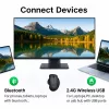 EQUIP 6 nupuga kaherežiimiline laetav juhtmevaba hiir — paremakäeline, optiline 1600 DPI, RF juhtmevaba + Bluetooth, must